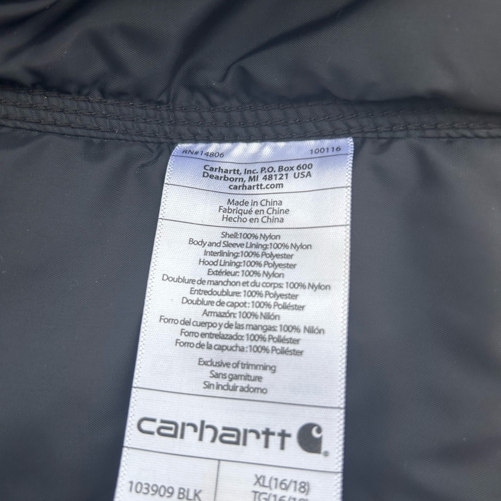 Women's Black Hooded Coat - Picture 4 of 4